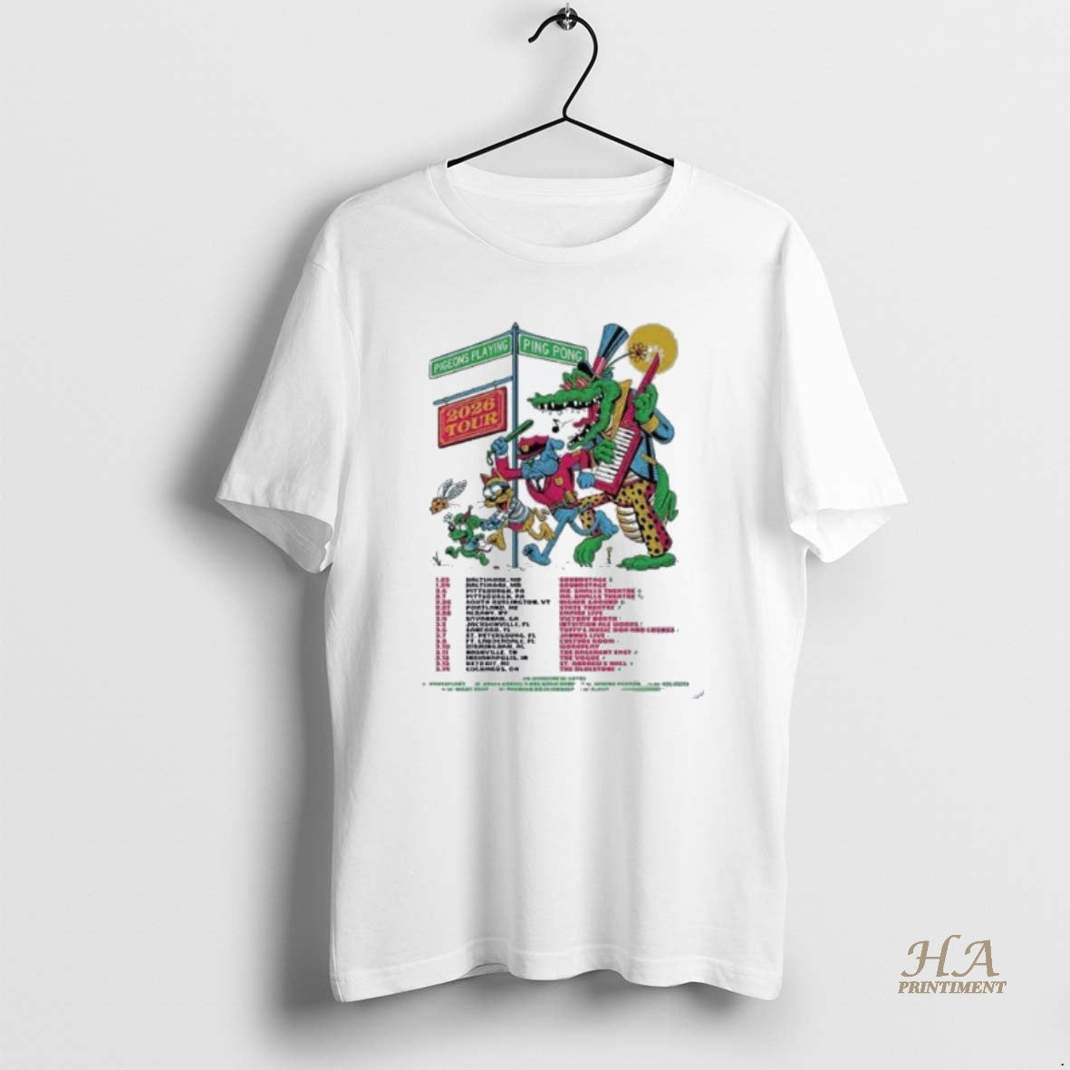 Official Pigeons Playing Ping Pong Tour 2026 Co Headline With Lotus Dates T-Shirts, Hoodie, Sweatshirt | InkNestWear.com