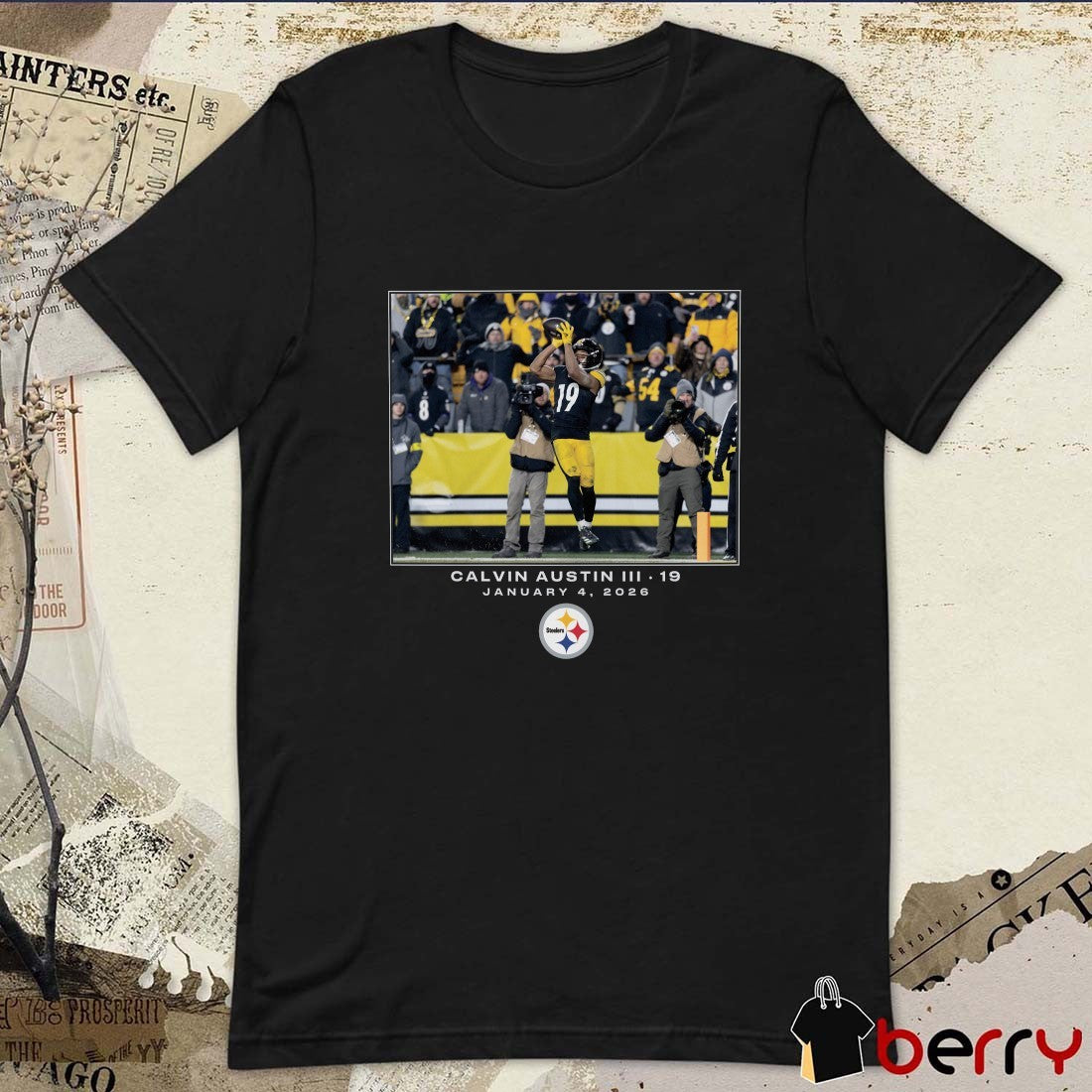 Pittsburgh Steelers Calvin Austin III NFL Flash Features Week 18 January 4 2026 t-shirt