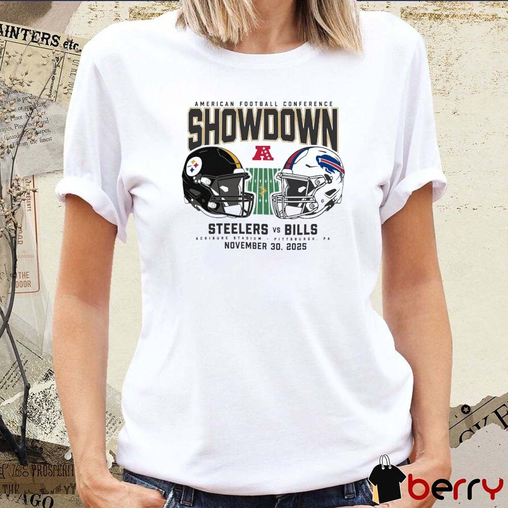 Pittsburgh Steelers vs. Buffalo Bills November 30 2025 Gameday AFC Showdown Acrisure Stadium Pittsburgh PA t-shirt