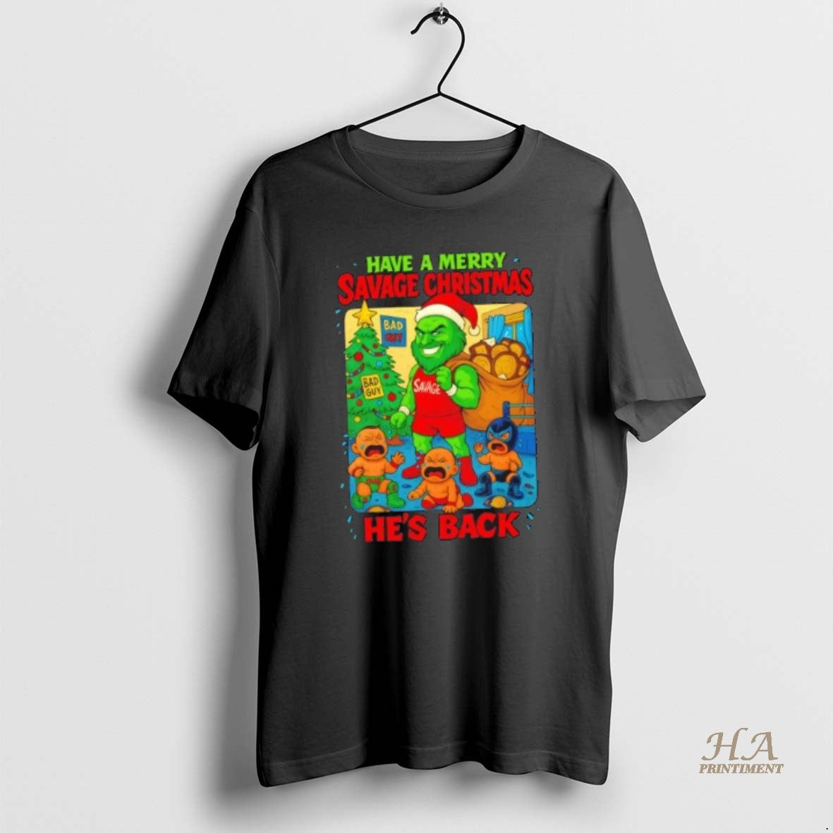 Official Pj Savage Have A Merry Savage Christmas Hes Back T-Shirts, Hoodie, Sweatshirt | InkNestWear.com