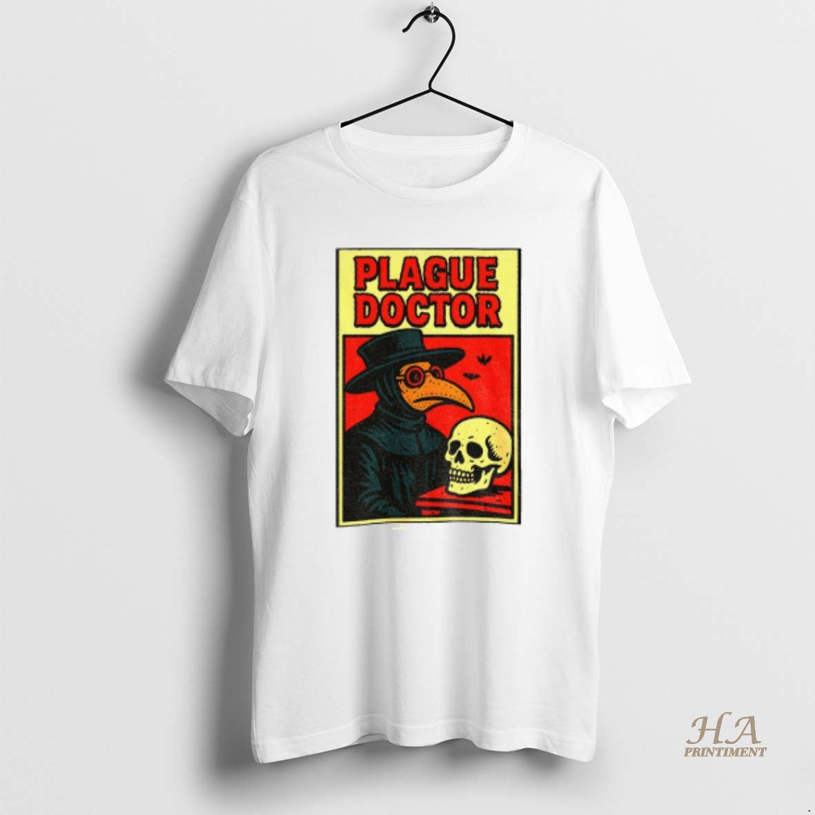 Official Plague Doctor Spooky Mask Comic Style Gothic Horror Halloween T-Shirts, Hoodie, Sweatshirt | InkNestWear.com