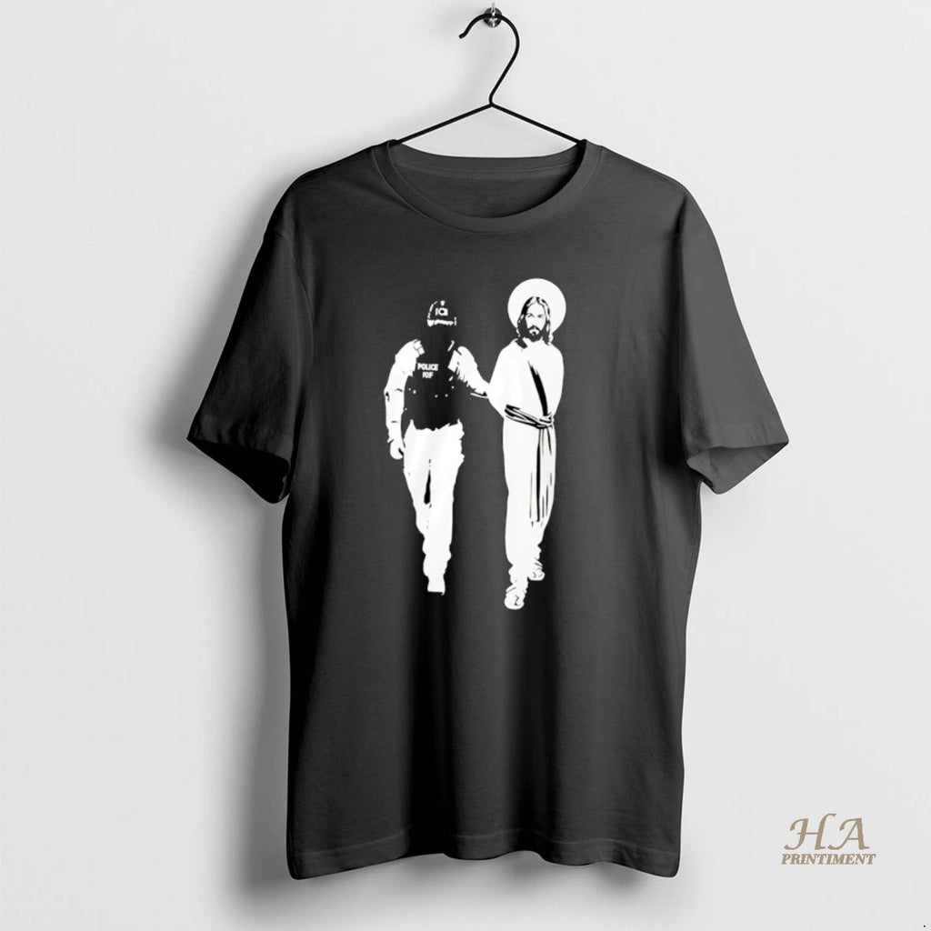 Official Police Arrested Jesus Ice Detaining Jesus Christmas T-Shirts, Hoodie, Sweatshirt | InkNestWear.com