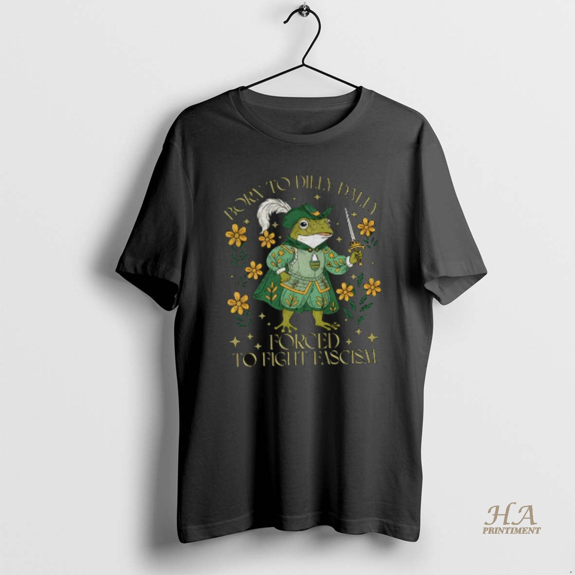 Official Portland Frog Born To Dilly Dally Forced To Fight Fascism Anti Trump T-Shirts, Hoodie, Sweatshirt | InkNestWear.com