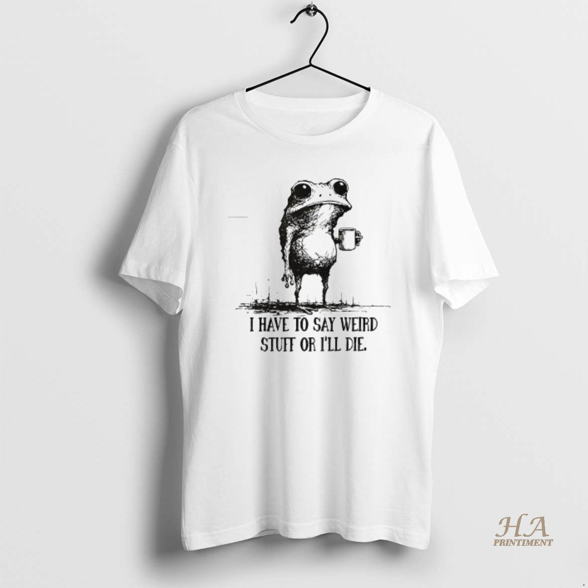 Official Portland Frog I Have To Say Weird Stuff Or I Will Die T-Shirts, Hoodie, Sweatshirt | InkNestWear.com