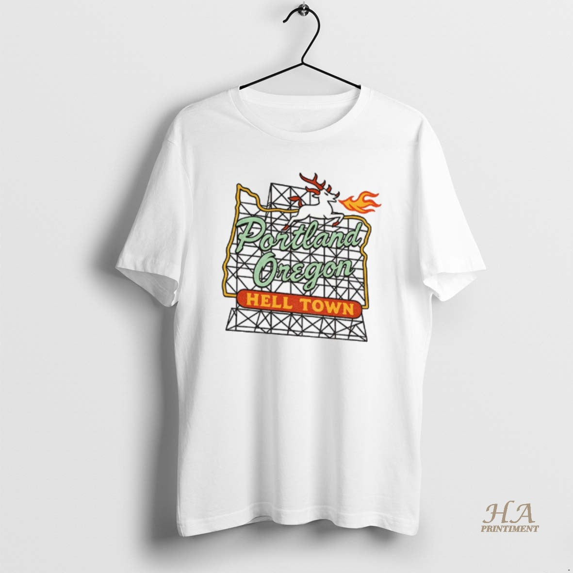 Official Portland Is Hell Portland Oregon Hell Town Political Parody T-Shirts, Hoodie, Sweatshirt | InkNestWear.com