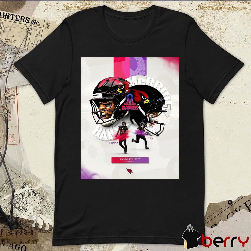 Poster Arizona Cardinals Football Budda Baker And Trey McBride NFL Pro Bowl Games 2 2 2025 Orlando FL t-shirt
