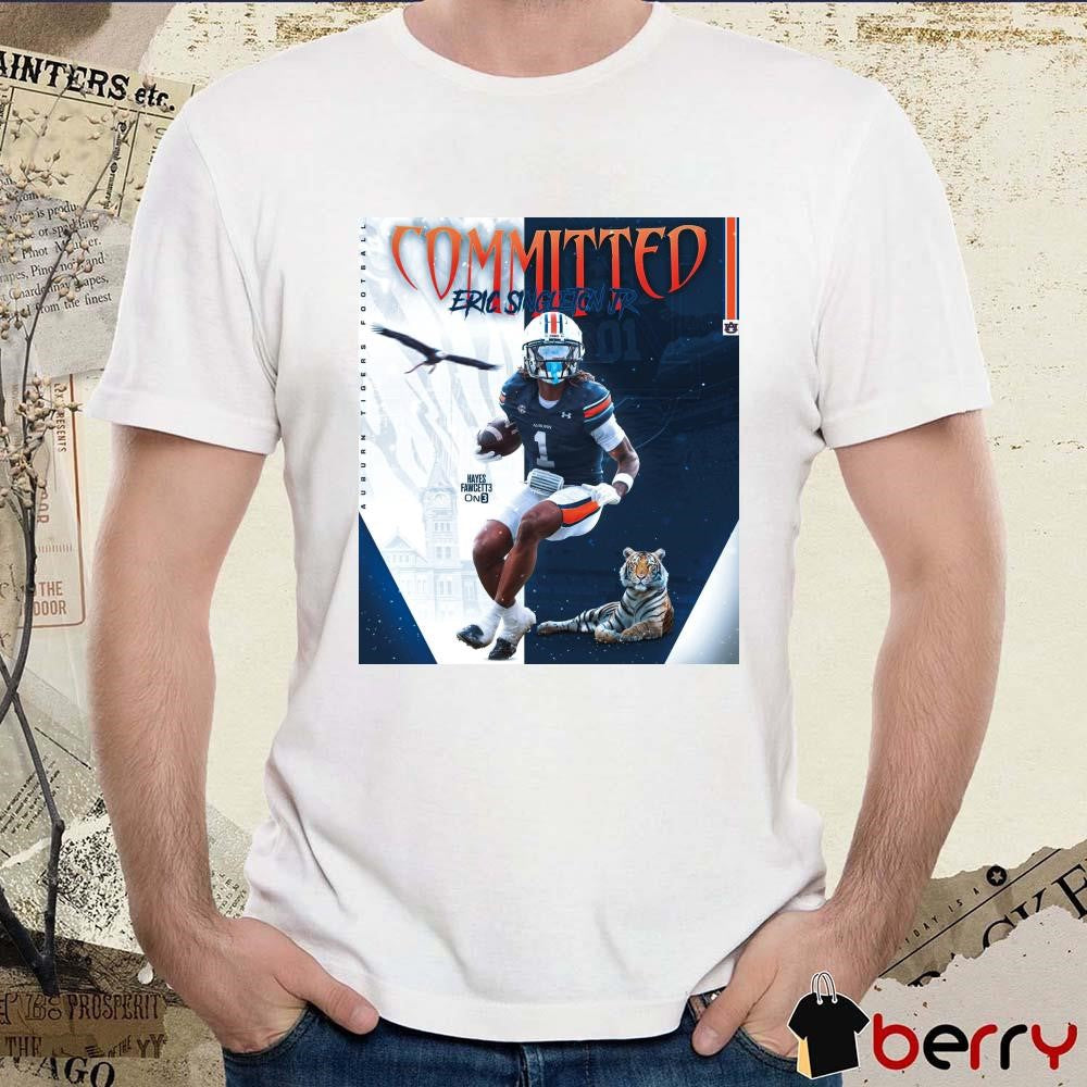 Poster Auburn Tigers Committed Eric Singleton Jr Hayesfawcett3 Merry Early Christmas t-shirt