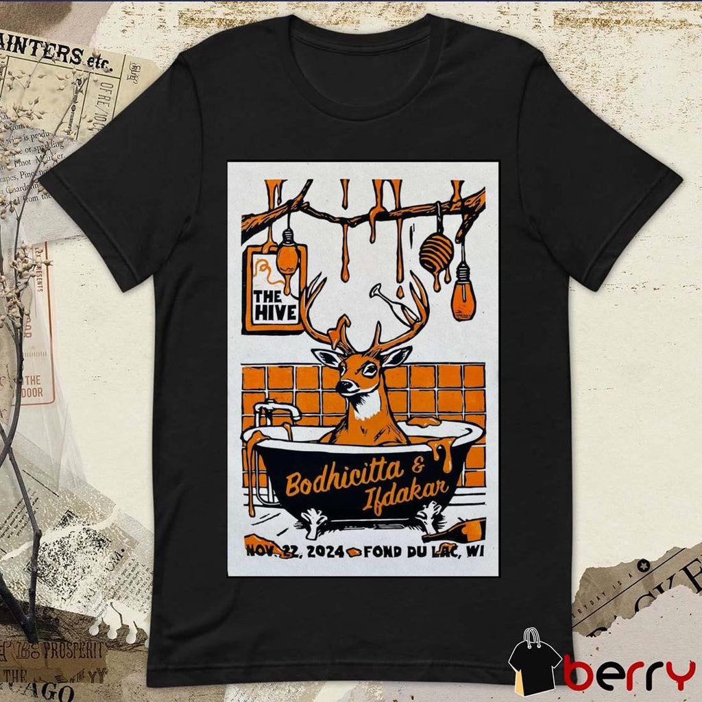 Poster Bodhicitta And Ifdakar The Hive In Fond Du Lac WI November 22 2024 t-shirt
