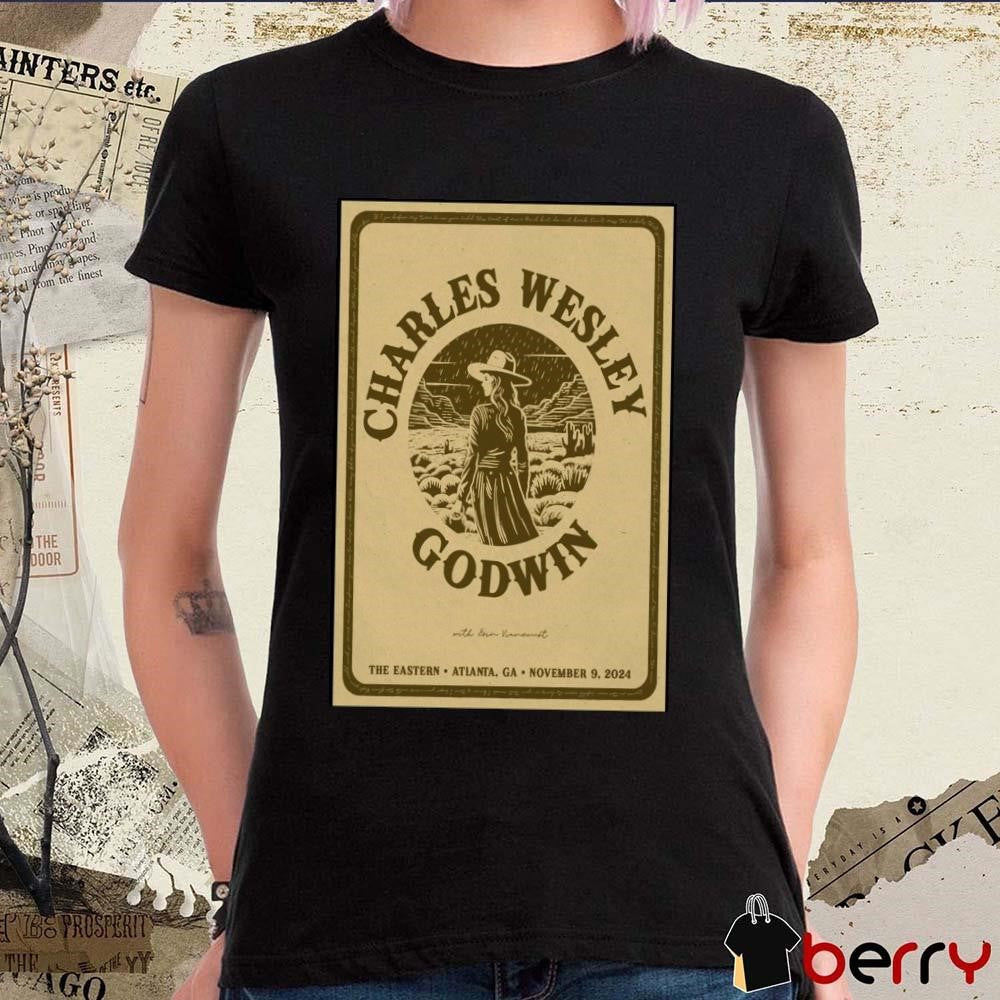 Poster Charles Wesley Godwin The Eastern On November 9 2024 In Atlanta GA Tour t-shirt