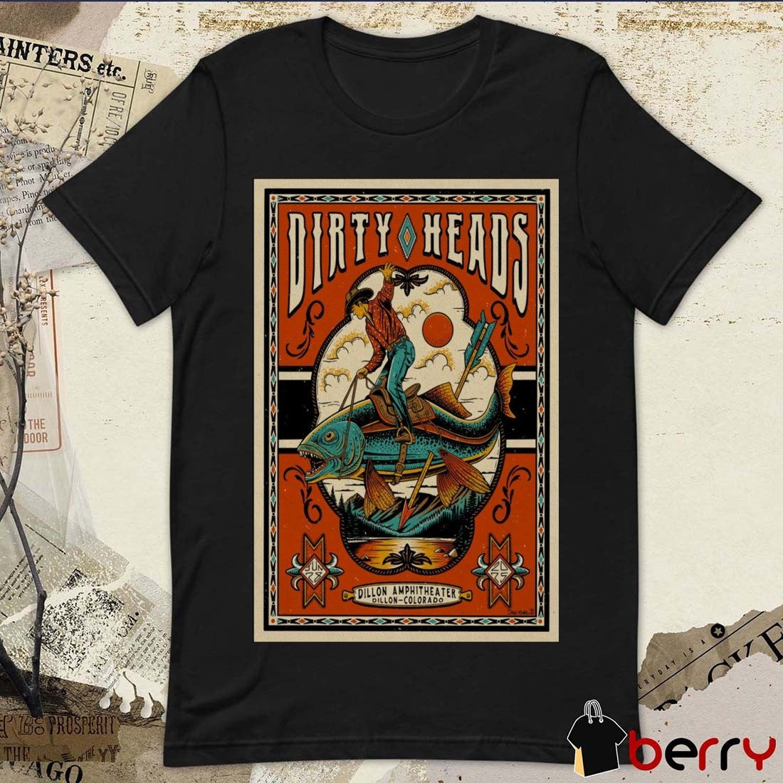 Poster Dirty Heads Tour Dillon Amphitheater Dillon Colorado June 28 2025 t-shirt