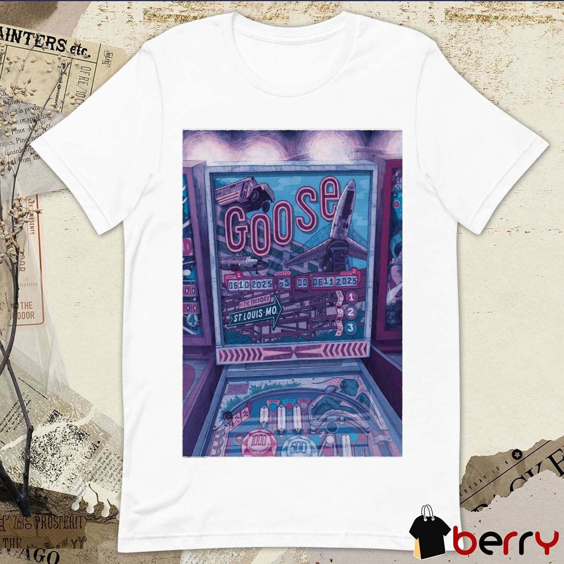 Poster Goose June 10-11 2025 At The Factory In Chesterfield St Louis MO t-shirt
