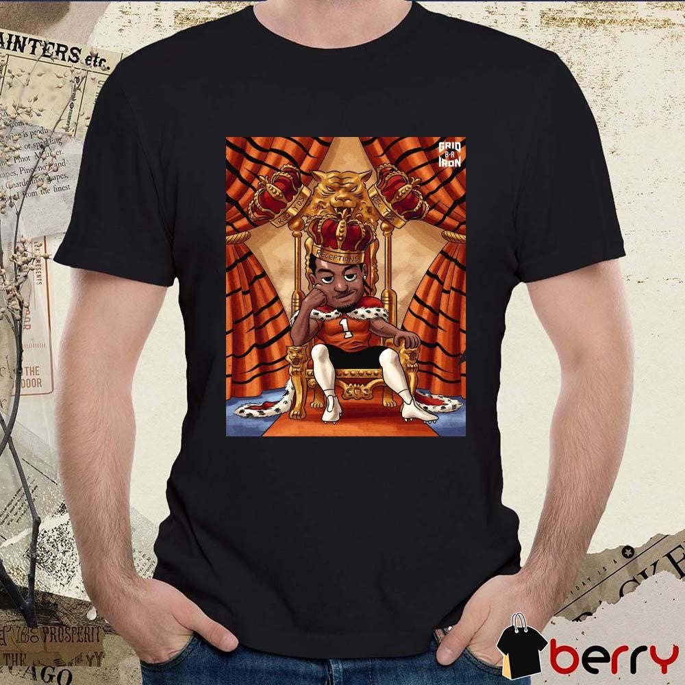 Poster Ja’Marr Chase Cincinnati Bengals Football Triple Crown Winner With 127 Receptions 1708 Yards 17 Rec TDs t-shirt