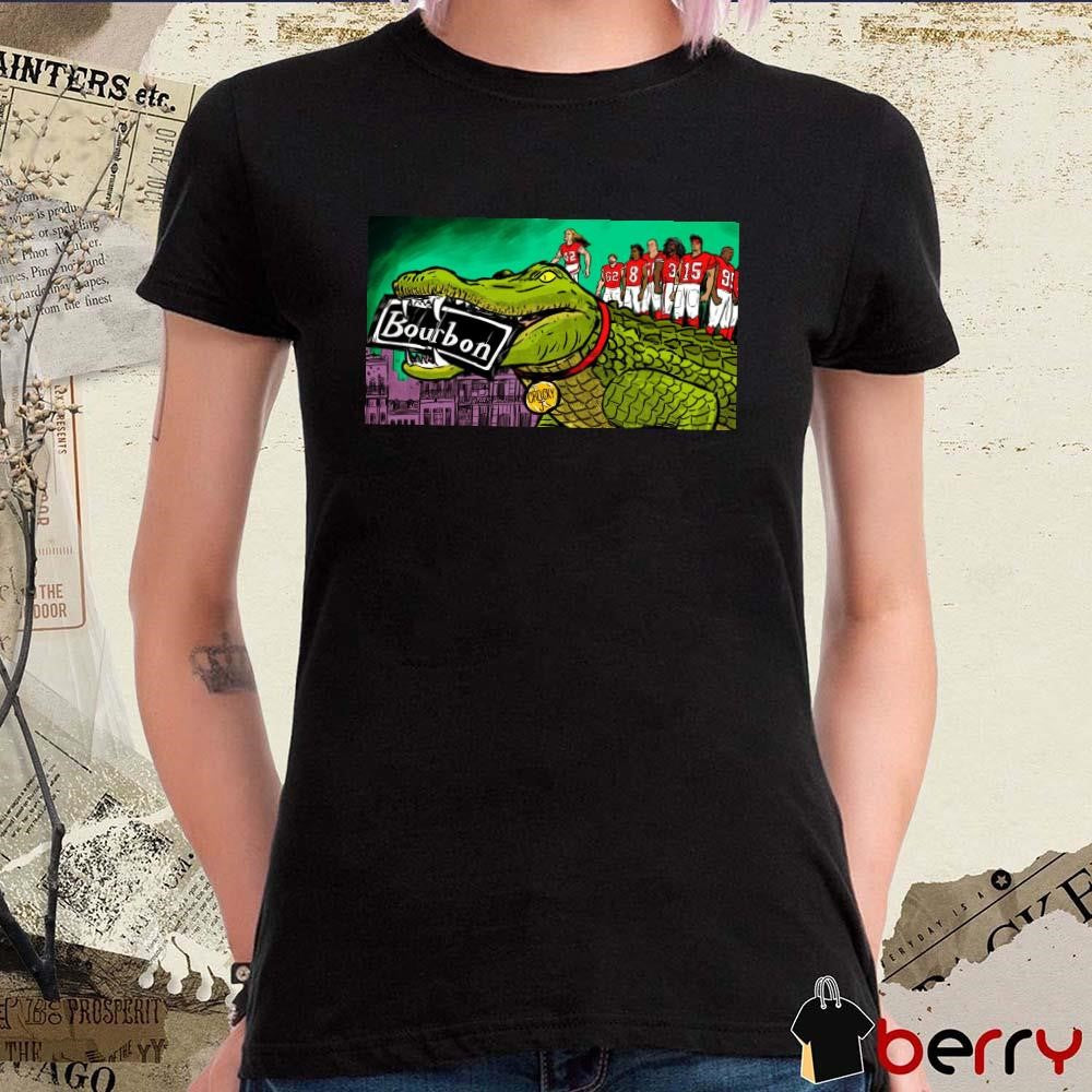 Poster Kansas City Chiefs NFL Football Super Bowl LIX Bourbon Neil Nakahodo The Kansas City Star Art t-shirt