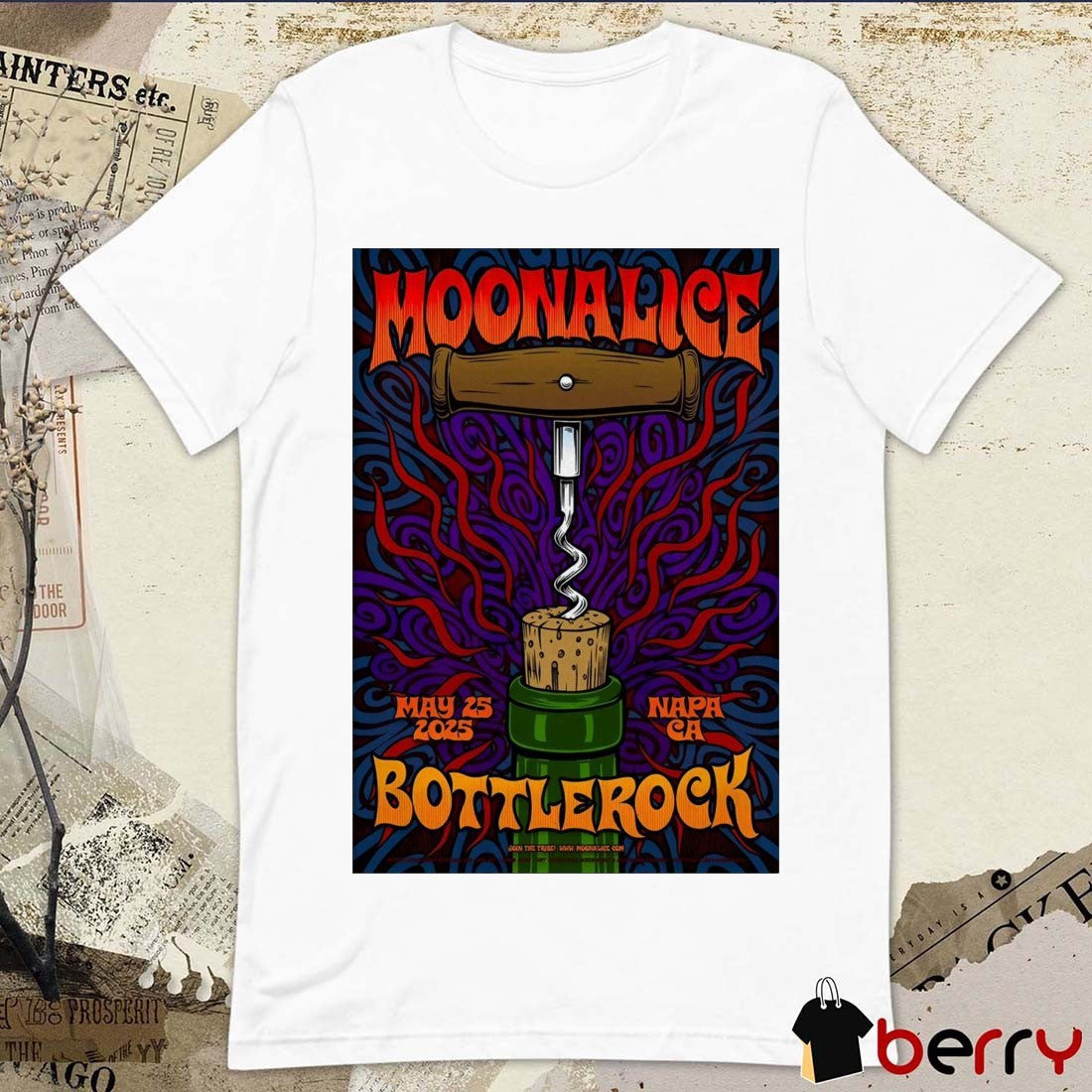 Poster Moonalice Bottlerock In Napa CA On May 25 2025 t-shirt