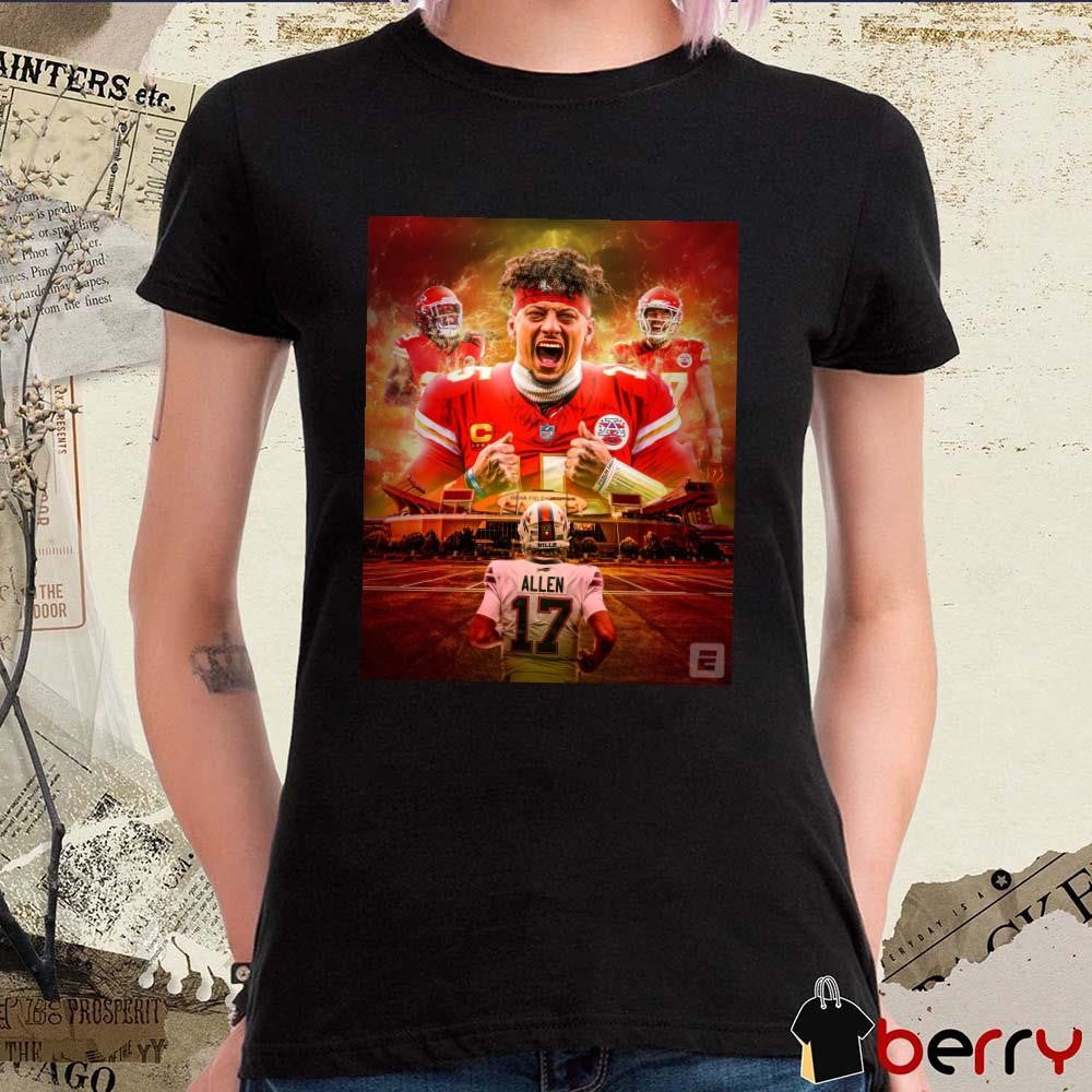 Poster NFL Kansas City Chiefs Patrick Mahomes vs Buffalo Bills Josh Allen This will be epic ESPN t-shirt