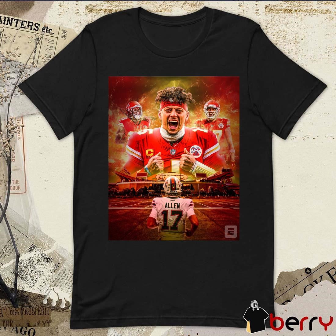 Poster NFL Kansas City Chiefs Patrick Mahomes vs Buffalo Bills Josh Allen This will be epic ESPN t-shirt
