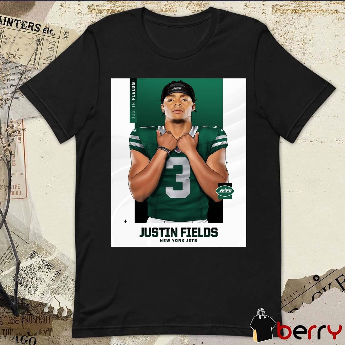 Poster New York Jets Football NFL Football Signing Justin Fields 2025 t-shirt