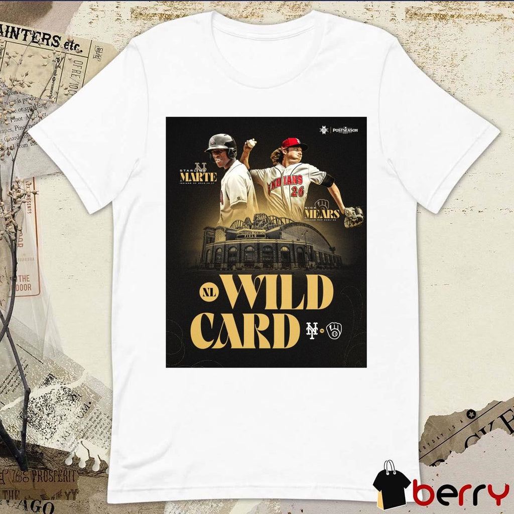 Poster New York Mets vs Milwaukee Brewers MLB NL Wild Card Players t-shirt