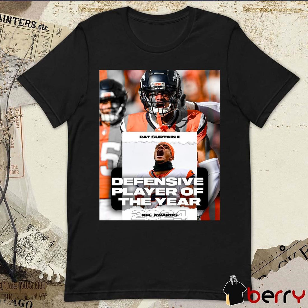 Poster Pat Surtain II CB Denver Broncos Football 2024 NFL Awards Honors Defensive Player the Year ESPN t-shirt
