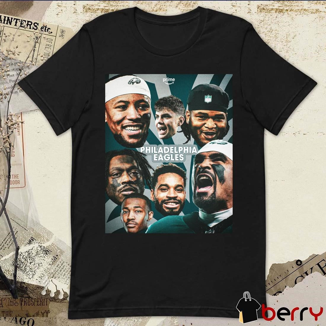 Poster Philadelphia Eagles Football Fly Eagles Fly Reign Supreme On Sunday Super Bowl LIX t-shirt