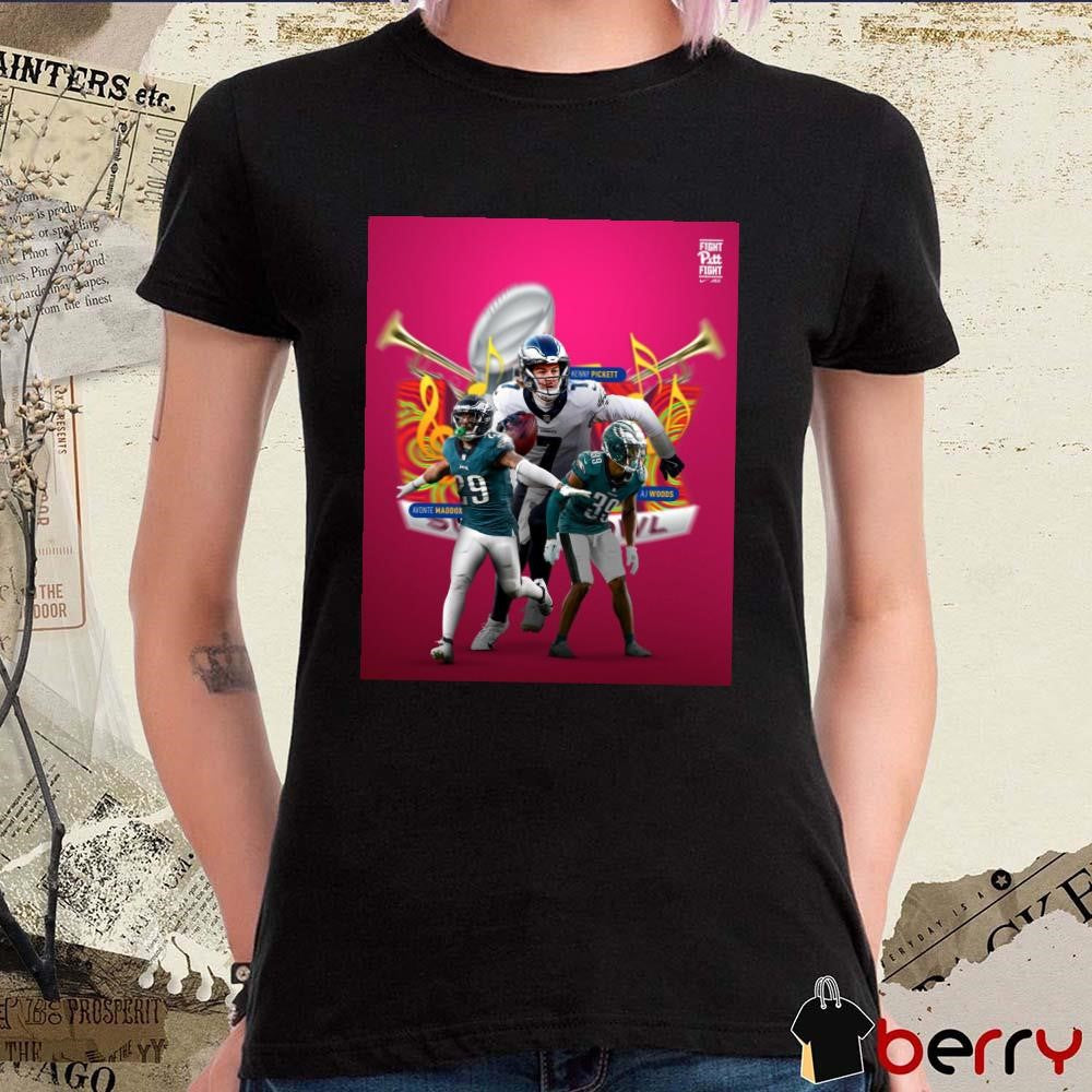 Poster Pitt Football Avonte Maddox Kenny Pickett Philadelphia Eagles A.J. Woods Our Panthers in The Big Game t-shirt