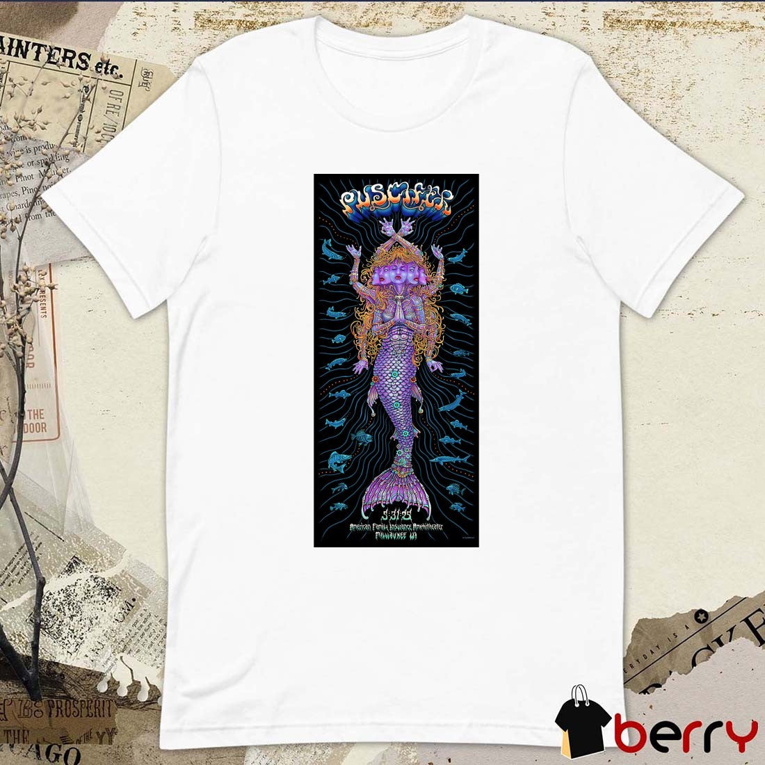 Poster Puscifer May 31 2025 American Family Insurance Amphitheater Milwaukee WI t-shirt
