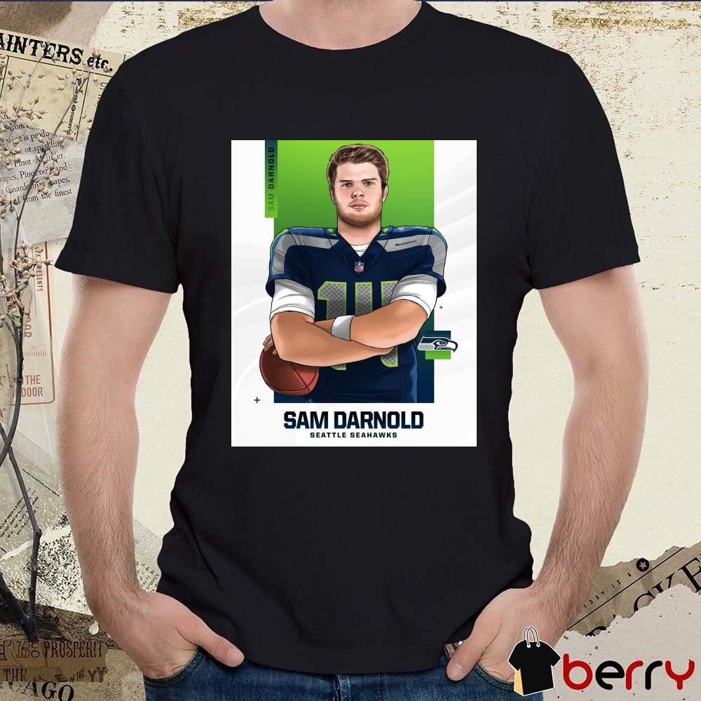Poster Seattle Seahawks Football NFL Signing Sam Darnold Painting t-shirt