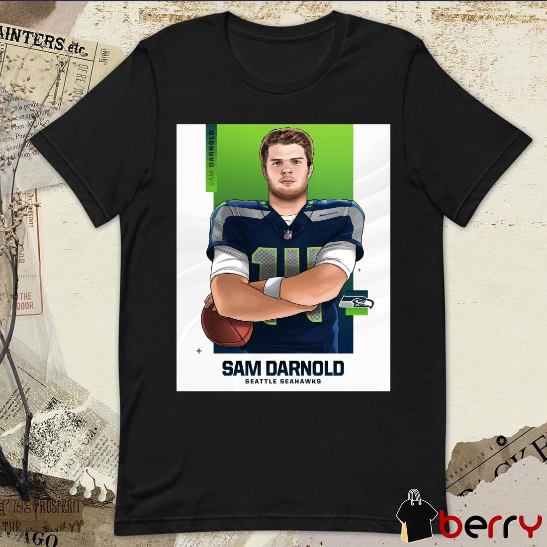 Poster Seattle Seahawks Football NFL Signing Sam Darnold Painting t-shirt