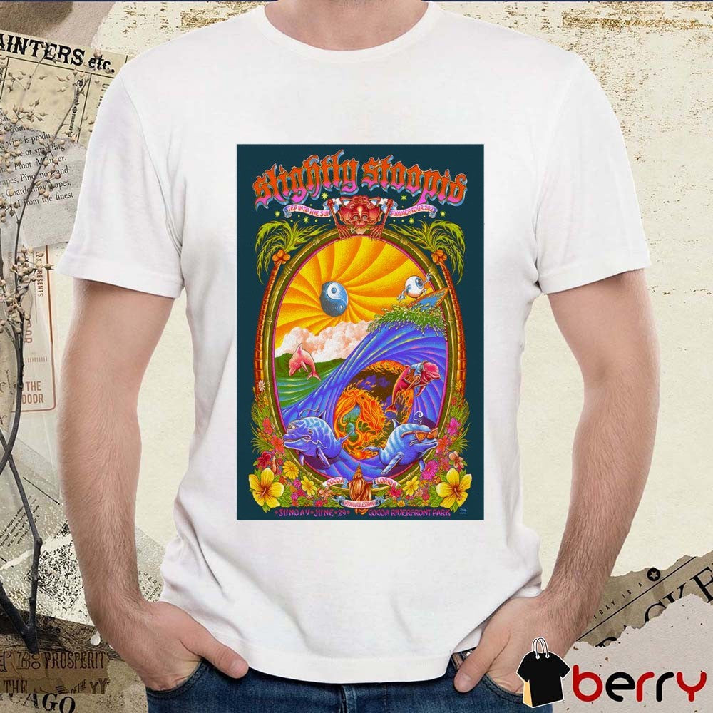 Poster Slightly Stoopid Summer Tour June 29 2025 Cocoa Riverfront Park Cocoa FL t-shirt