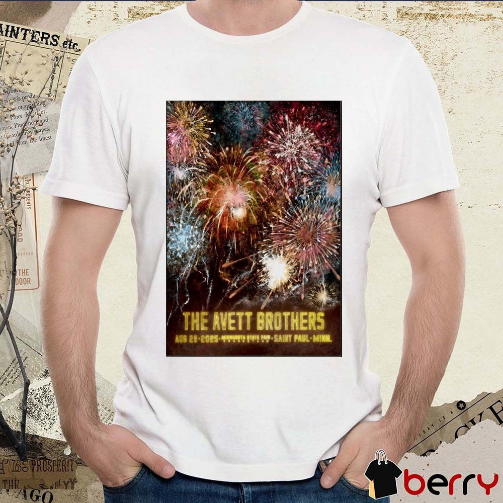 Poster The Avett Brothers Minnesota State Fair On August 29 2025 In Saint Paul MN t-shirt