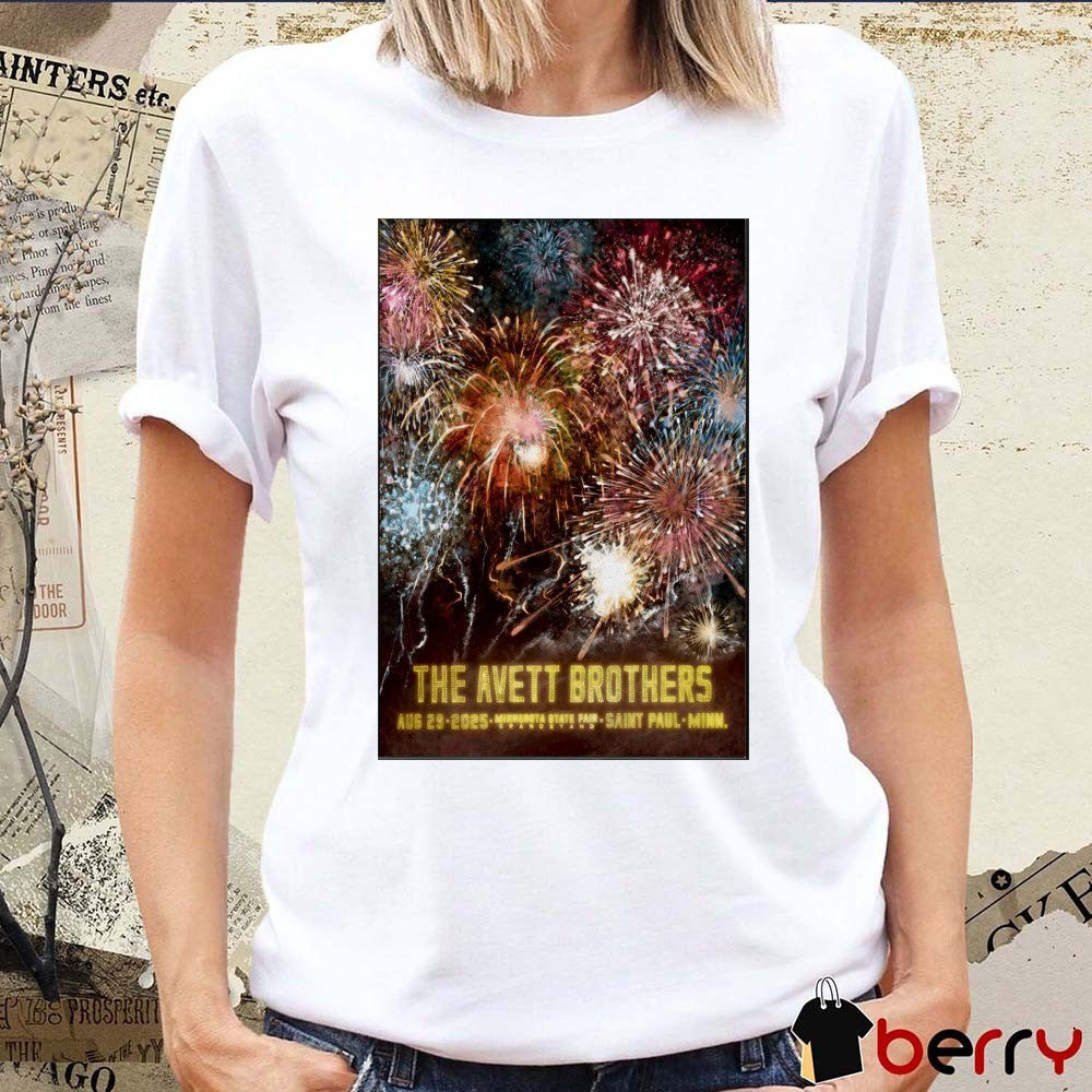Poster The Avett Brothers Minnesota State Fair On August 29 2025 In Saint Paul MN t-shirt