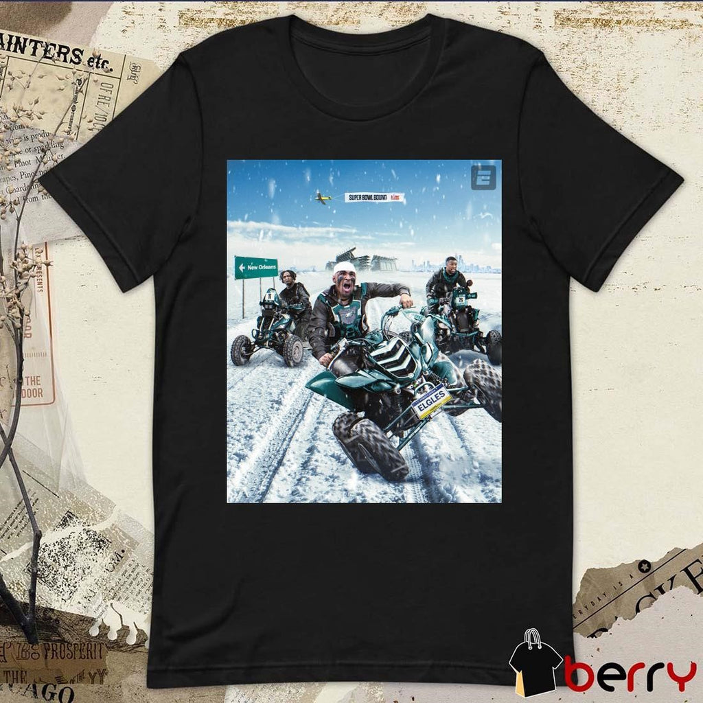 Poster The Eagles Are Riding Off To The Super Bowl NFL Philadelphia Eagles Win Washington Commanders t-shirt
