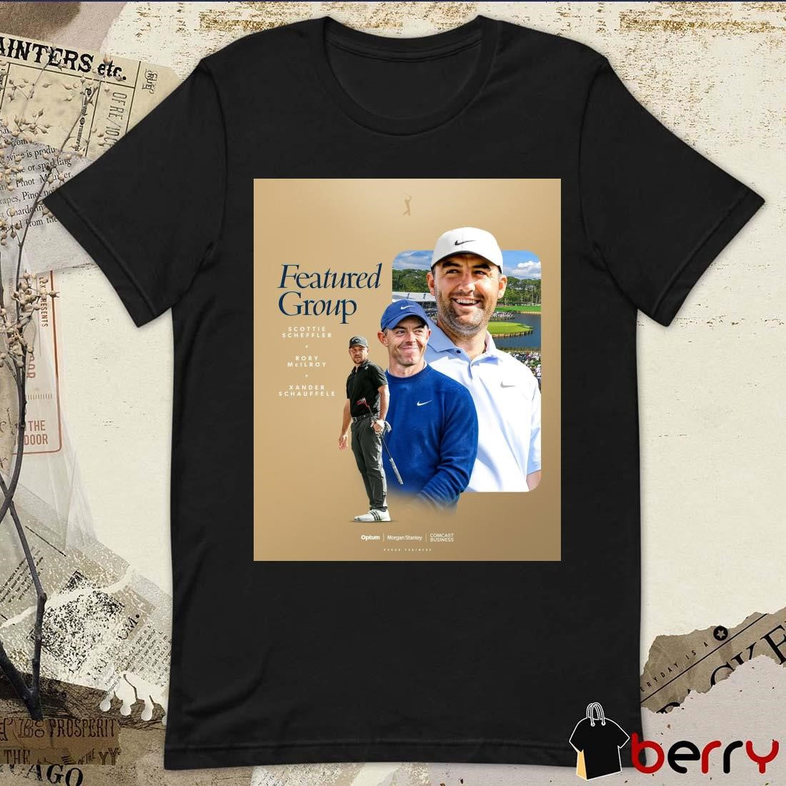 Poster The Players Championship Featured Group Scottie Scheffler Rory Mcilroy Xander Schauffele 2025 t-shirt