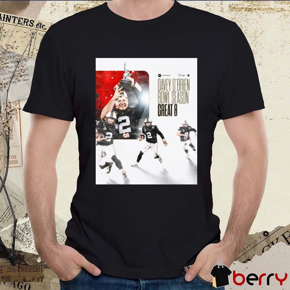Poster Vanderbilt Commodores Football Davey O’Brien Bowl Games Great 8 Diego Pavia Bowl Season t-shirt