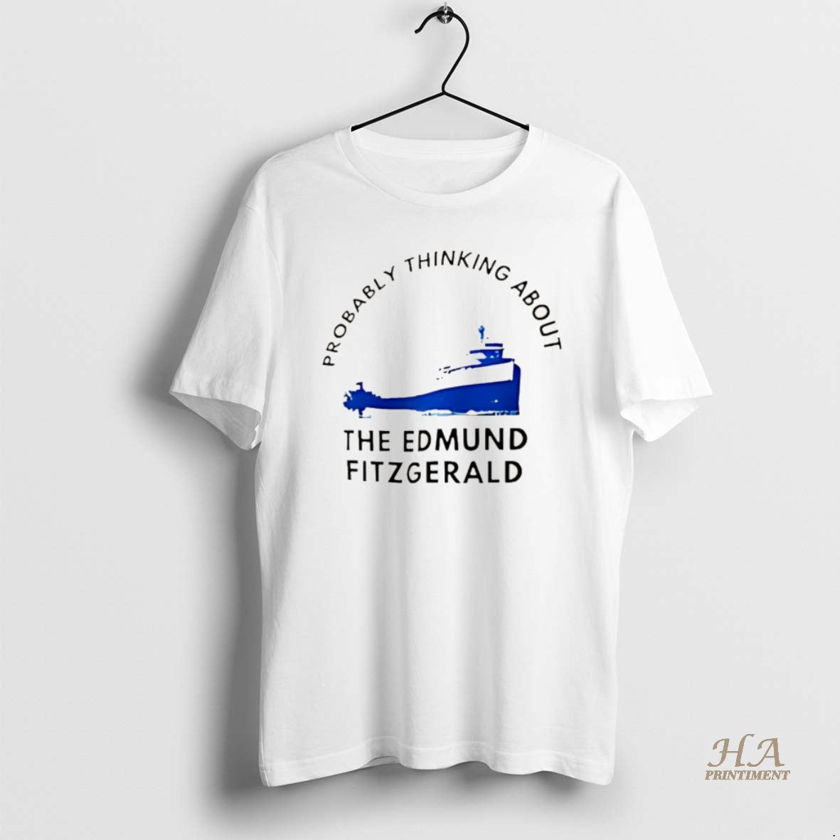 Official Probably Thinking About The Edmund Fitzgerald Christmas T-Shirts, Hoodie, Sweatshirt | InkNestWear.com