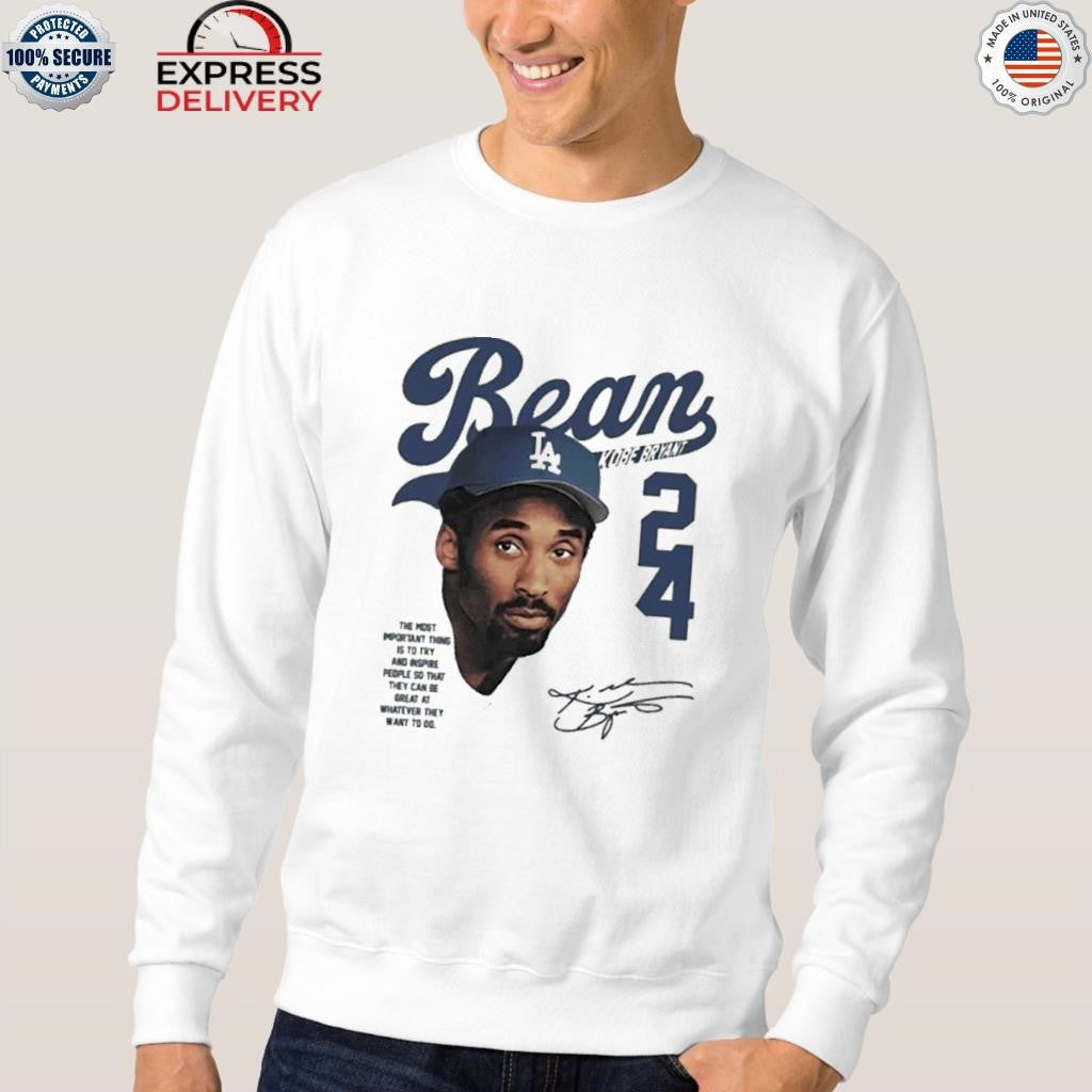 Puka Nacua Bean Kobe Bryant Dodgers 24 Black Mamba Shirt