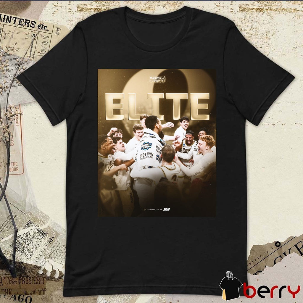 Purdue Boilermakers Men’s Basketball 2026 Elite NCAA March Madness Poster t-shirt