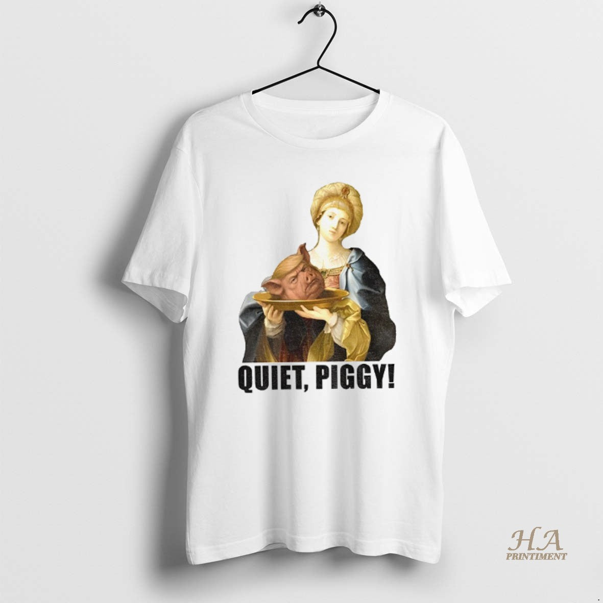 Official Quiet Piggy Anti Trump Feminist Trump Pig Head Retro T-Shirts, Hoodie, Sweatshirt | InkNestWear.com