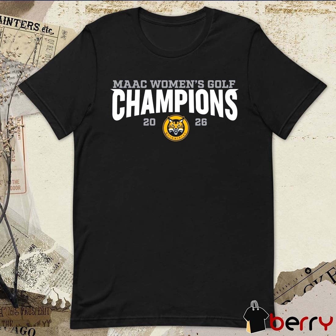 Quinnipiac University 2026 MAAC Women’s Golf Champions t-shirt