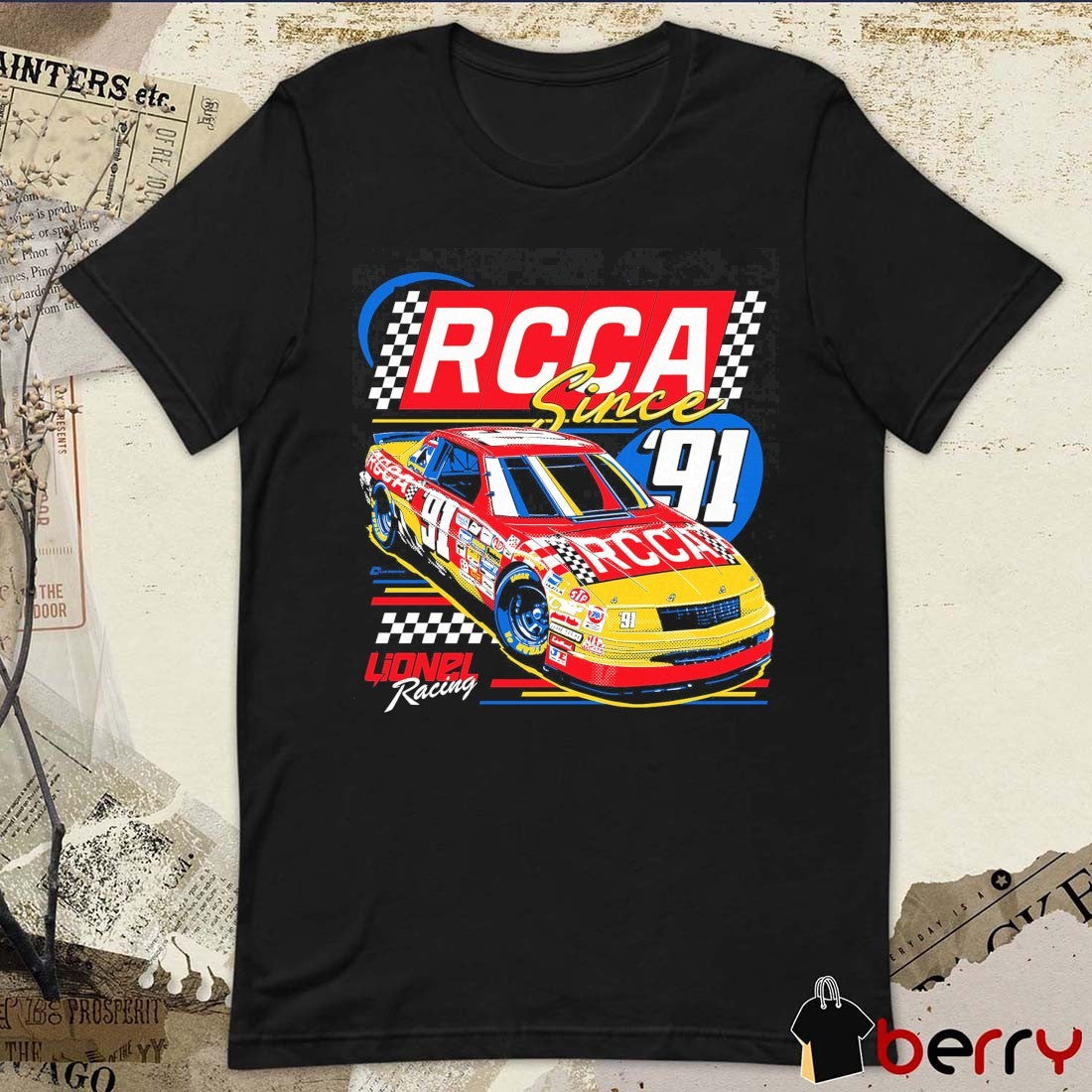 RCCA 35th Anniversary Since ’91 Lionel Racing NASCAR Artwork t-shirt