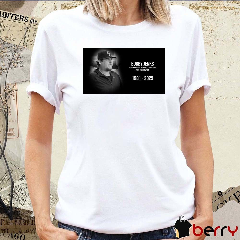 RIP Bobby Jenks GJ Rockies Coach Manager 2022 PBL Champion 1981 – 2025 Poster t-shirt
