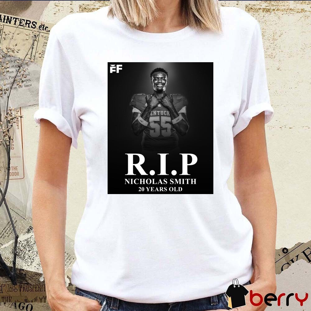 RIP Nicholas Smith 20 Years Old Football Forever Poster t-shirt