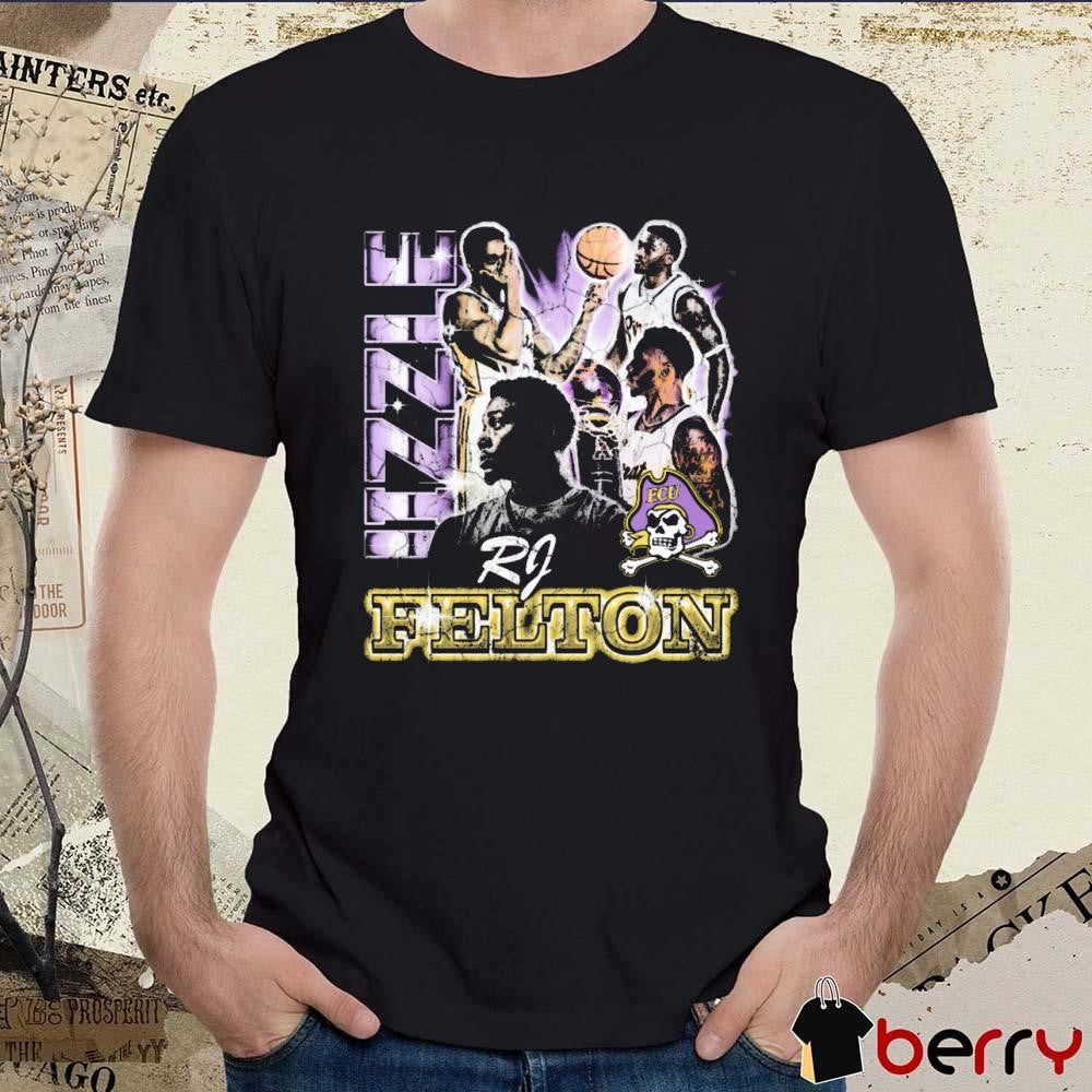 RJ Felton Jizzle East Carolina Pirates Basketball 90s Graphic t-shirt