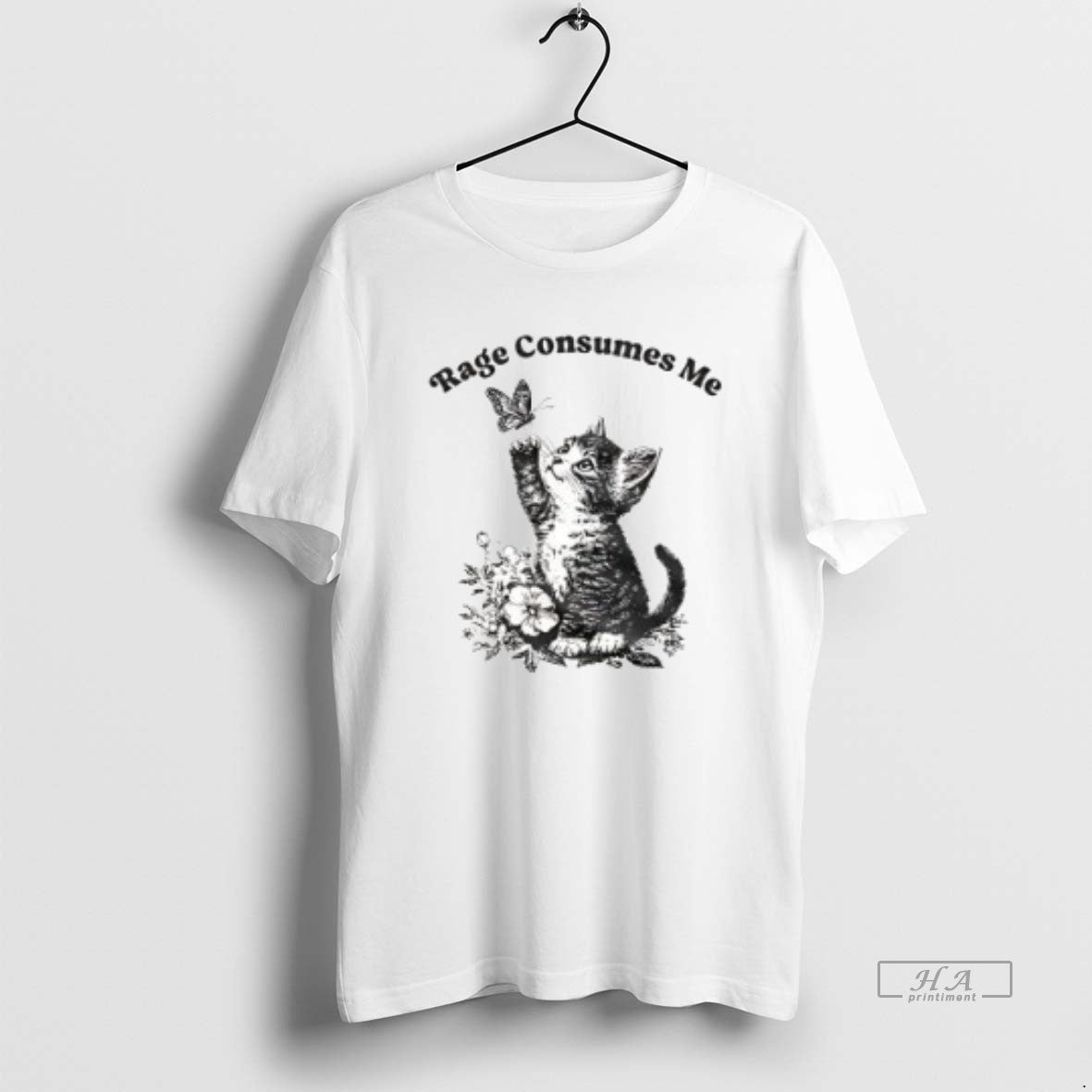 Official Rage Consumes Me Cute Cat Meme Vintage T-Shirts, Hoodie, Sweatshirt | InkNestWear.com