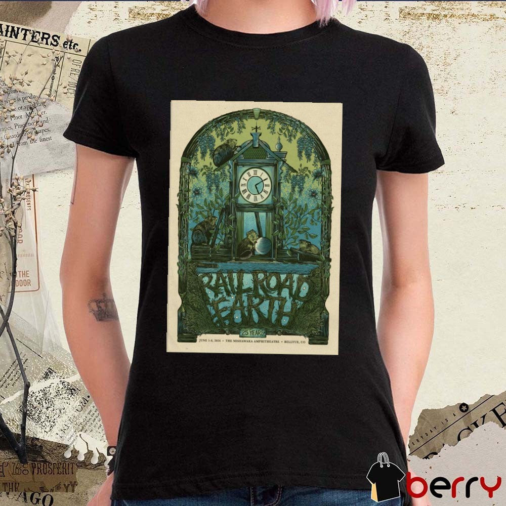 Railroad Earth June 5-6 2026 Mishawaka Amphitheatre in Bellvue CO Poster t-shirt