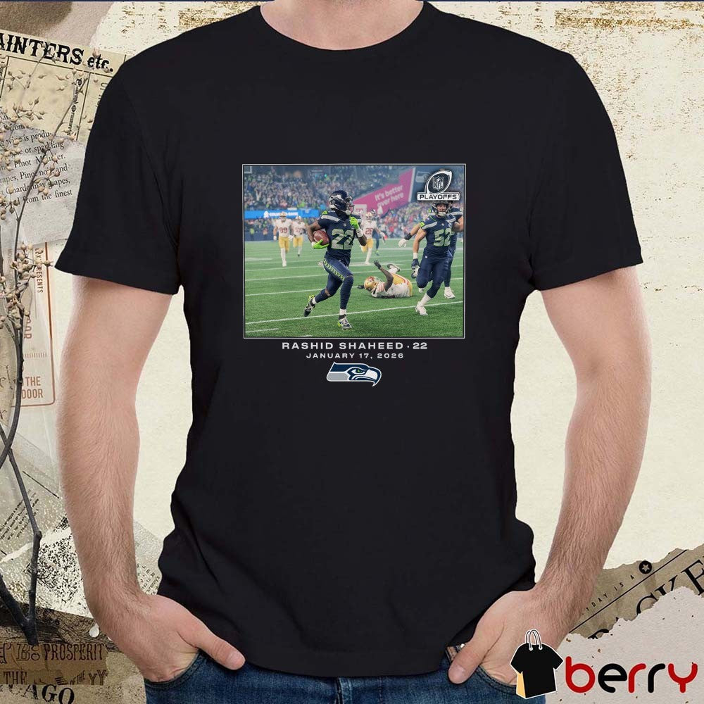 Rashid Shaheed Seattle Seahawks NFL Flash Features January 17 2026 t-shirt