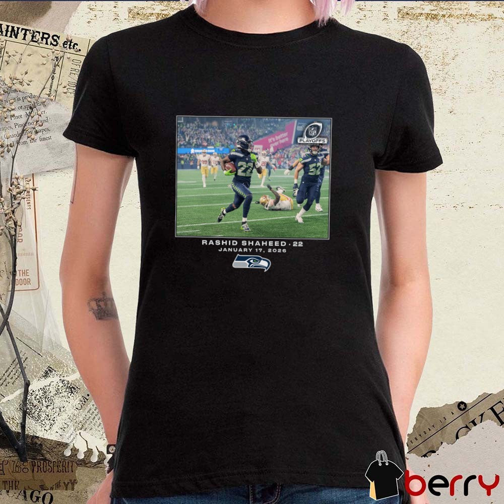 Rashid Shaheed Seattle Seahawks NFL Flash Features January 17 2026 t-shirt