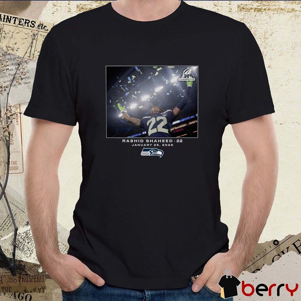 Rashid Shaheed Seattle Seahawks NFL Flash Features Week 21 January 25 2026 t-shirt