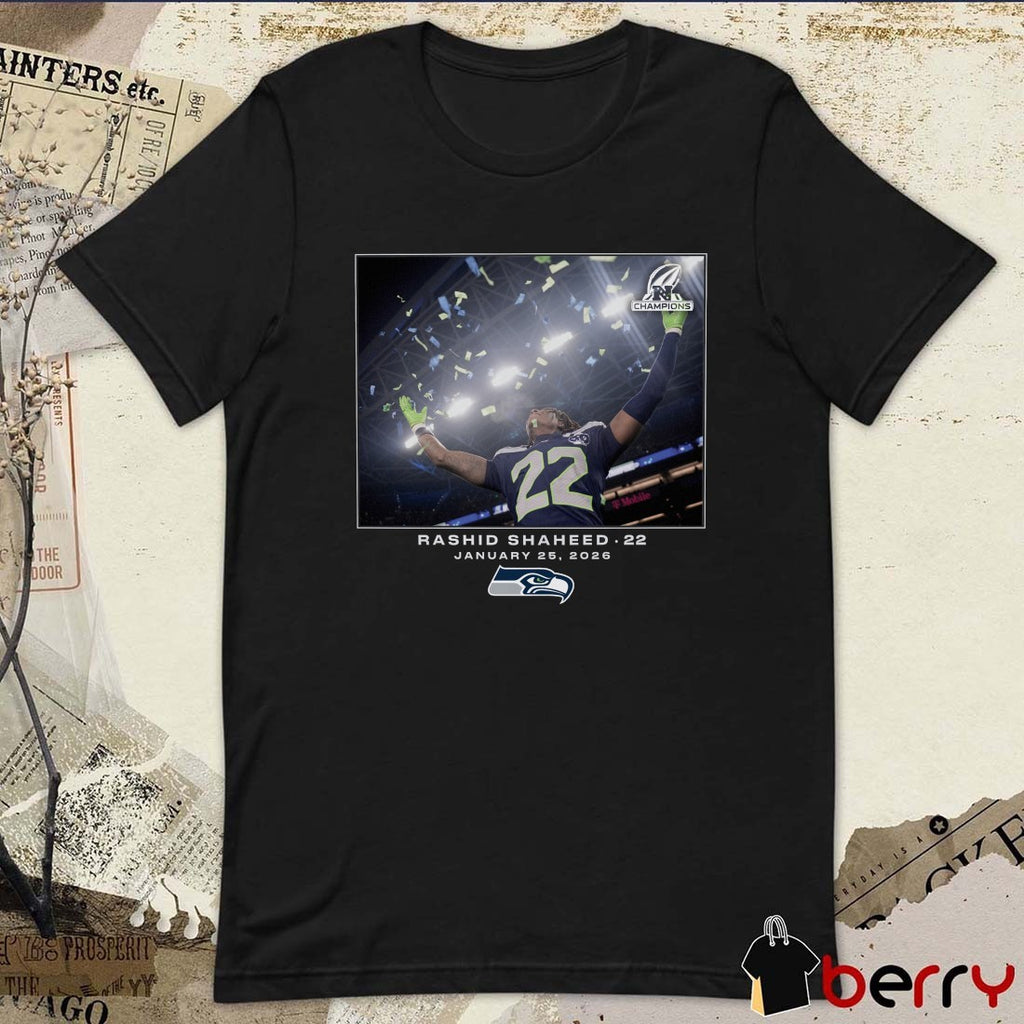 Rashid Shaheed Seattle Seahawks NFL Flash Features Week 21 January 25 2026 t-shirt