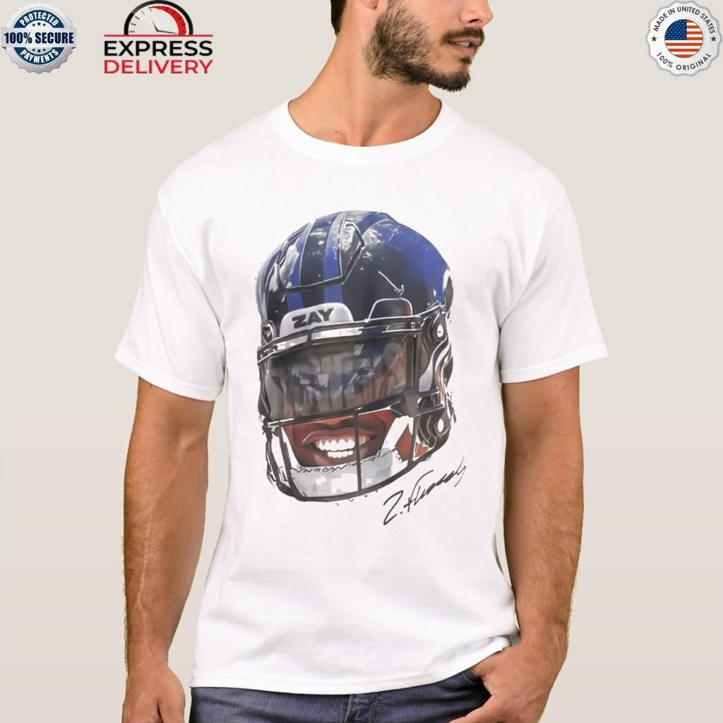 Ravens Zay Flowers Helmet Signature Shirt